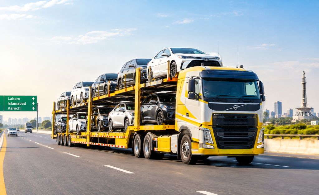 Nationwide Car Carrier Service in all over Pakistan